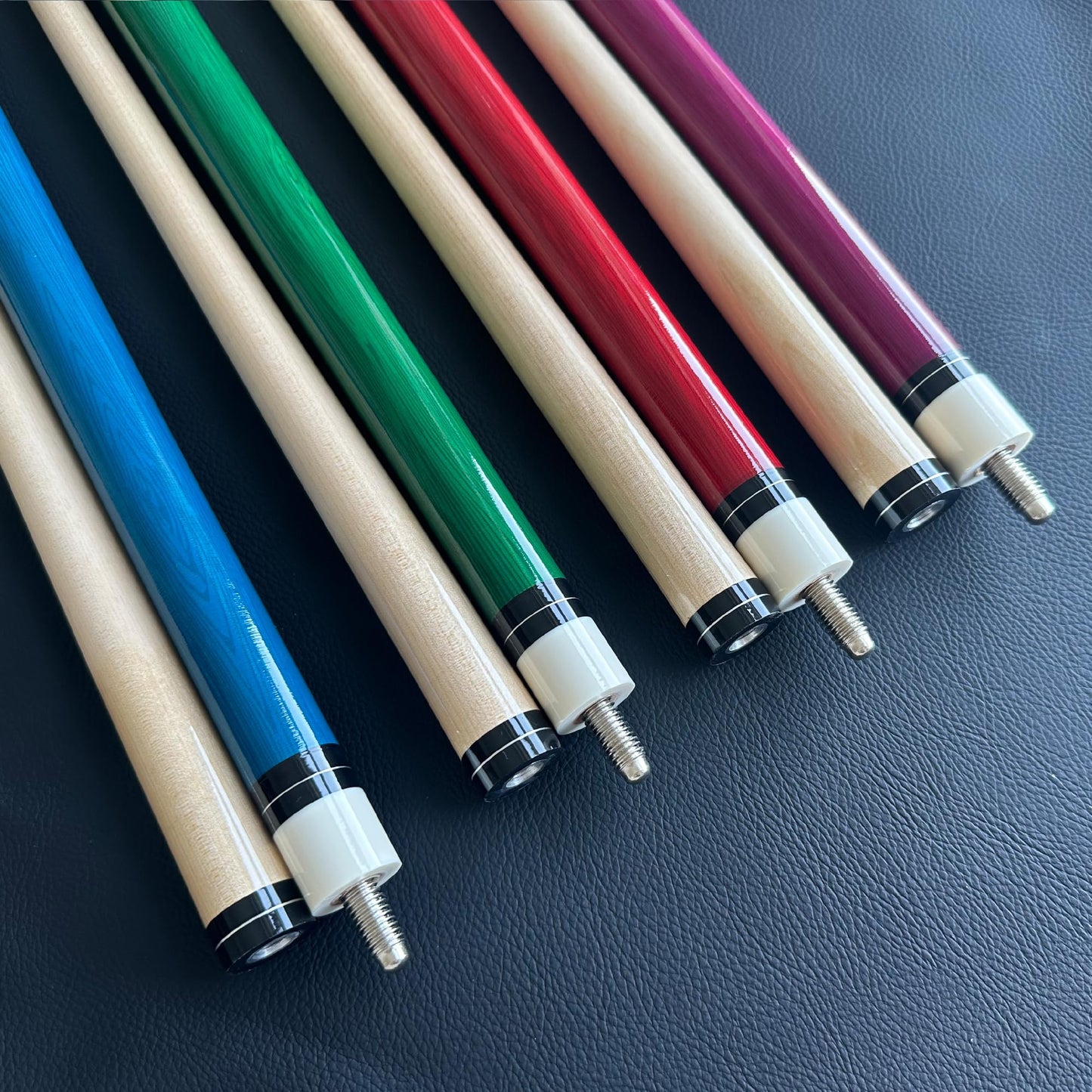 Tai ba cues Pool Cue Set of 4 Pool Cue Stick (18oz-21oz), 13mm Tip, 58", Hardwood Billiard, Professional Billiard Pool Cue Stick