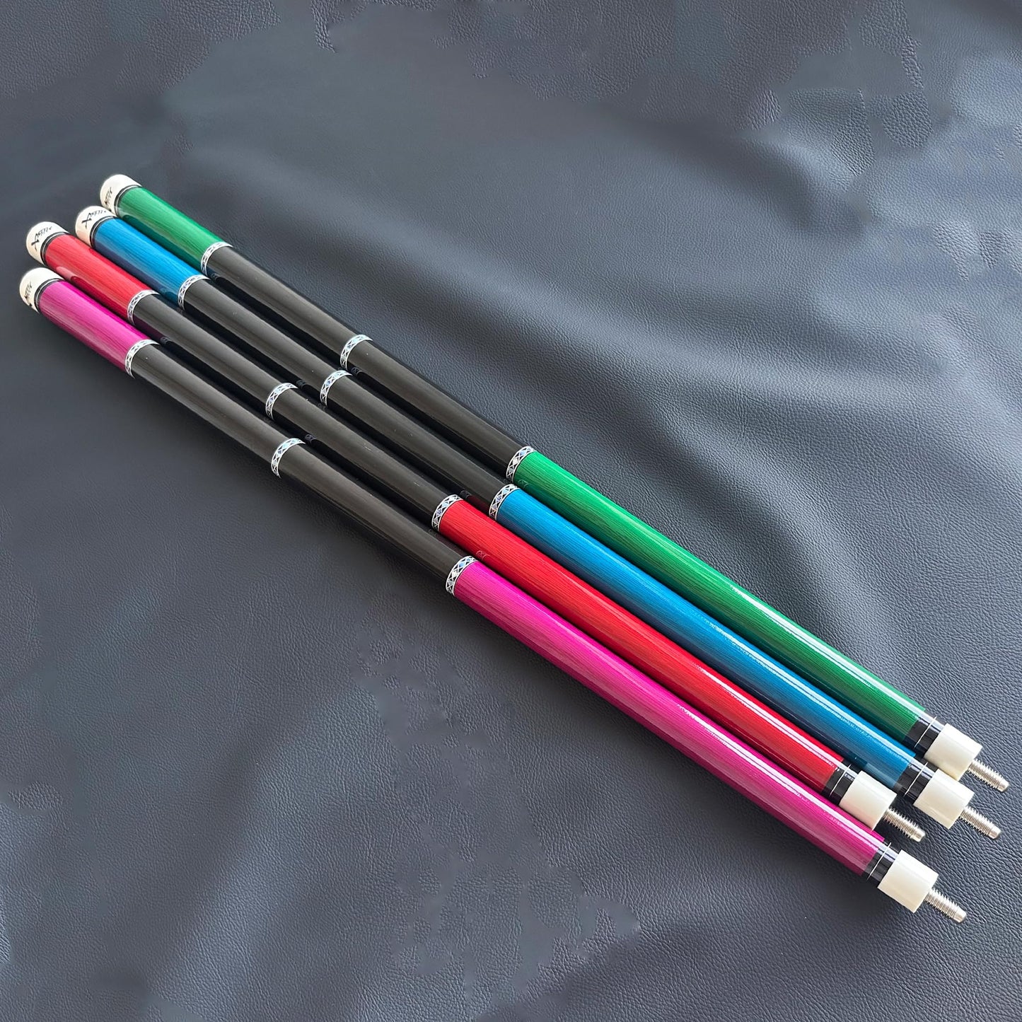 Tai ba cues Pool Cue Set of 4 Pool Cue Stick (18oz-21oz), 13mm Tip, 58", Hardwood Billiard, Professional Billiard Pool Cue Stick