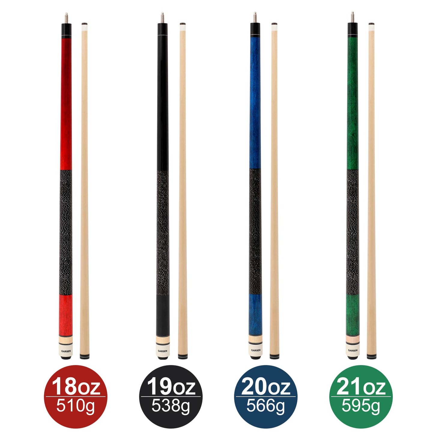 Pool Cue Stick 58 inch 18 oz 19 oz 20 oz 21 oz Billiard House Bar Pool Stick