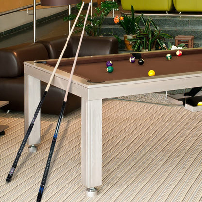 Pool Sticks Set of 4 and Pool Sticks Set of 2 with 13mm Cue Tip 58" Pool Cue with Rubber Anti-Skid Sleeve