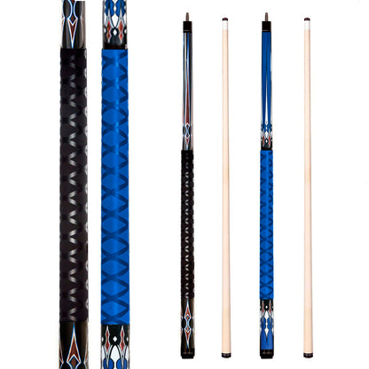 Pool Sticks Set of 4 and Pool Sticks Set of 2 with 13mm Cue Tip 58" Pool Cue with Rubber Anti-Skid Sleeve